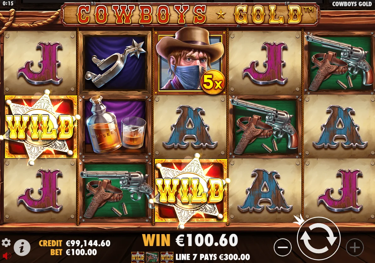 Cowboys Gold играть на реальные деньги